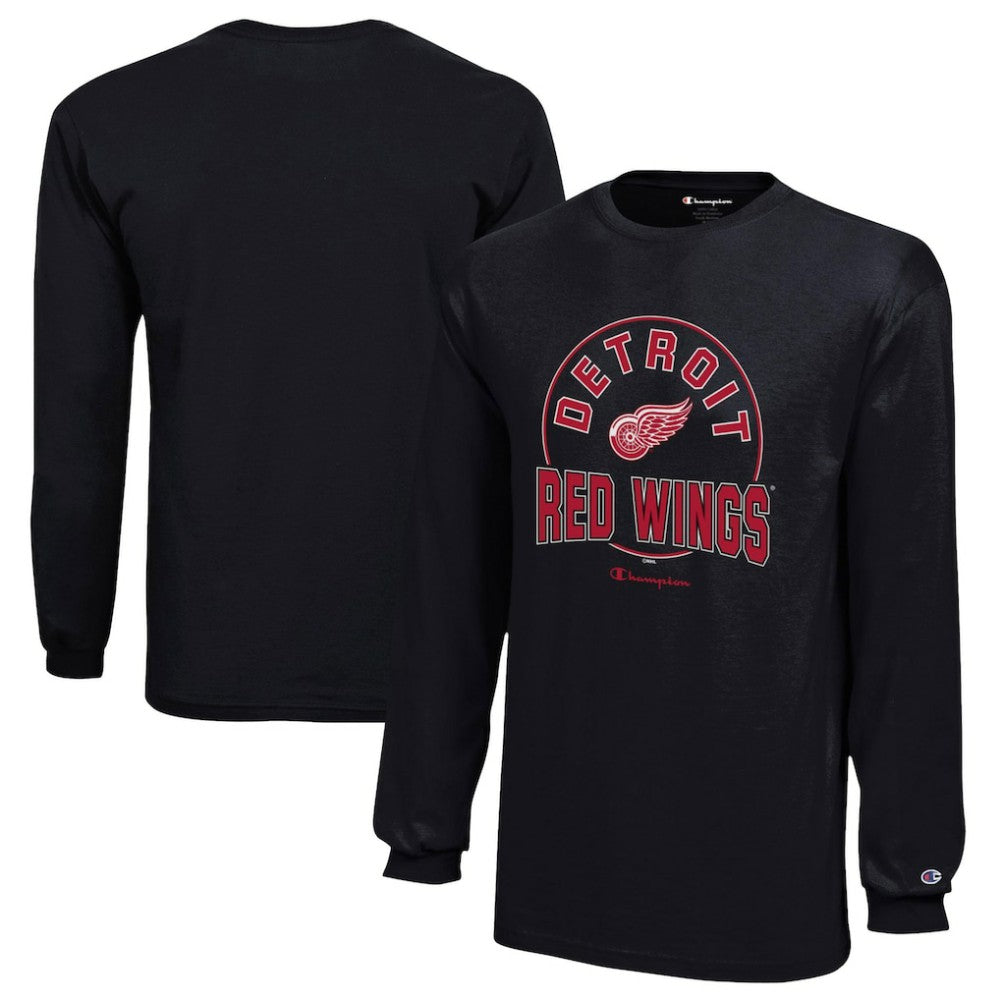 NHL Detroit Red Wings Champion Youth Long-Sleeve Jersey T-Shirt
