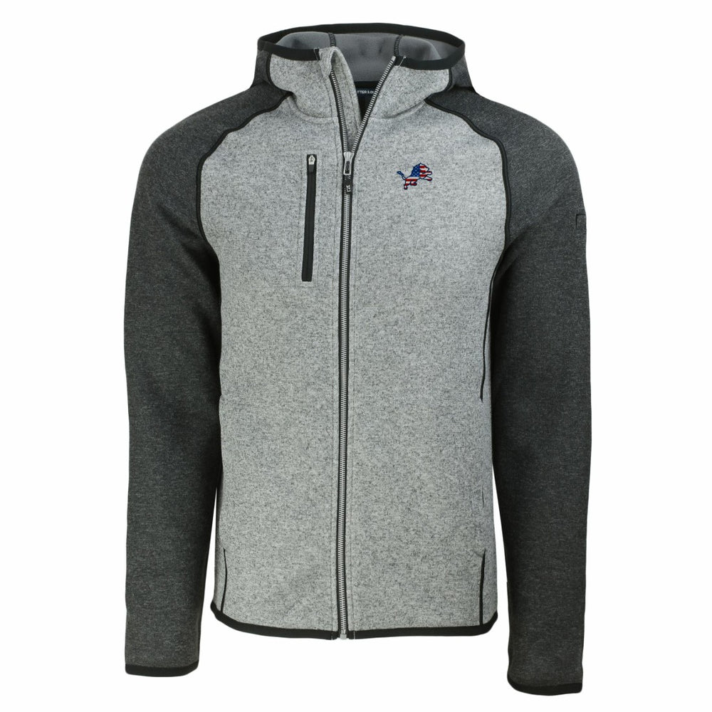 Cutter & Buck Americana Mainsail Full-Zip Hooded Jacket - Detroit Lions Jackets