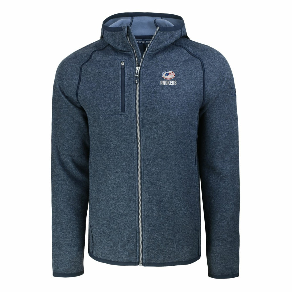 Cutter & Buck Americana Mainsail Full-Zip Hooded Jacket - Green Bay Packers Jackets