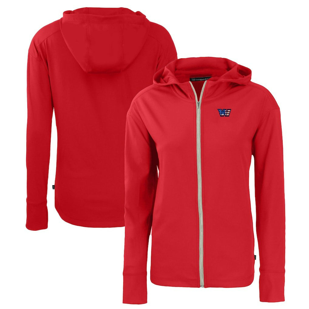 Cutter & Buck Women's Daybreak Eco Recycled Full-Zip Hoodie - Washington Commanders Hoodies
