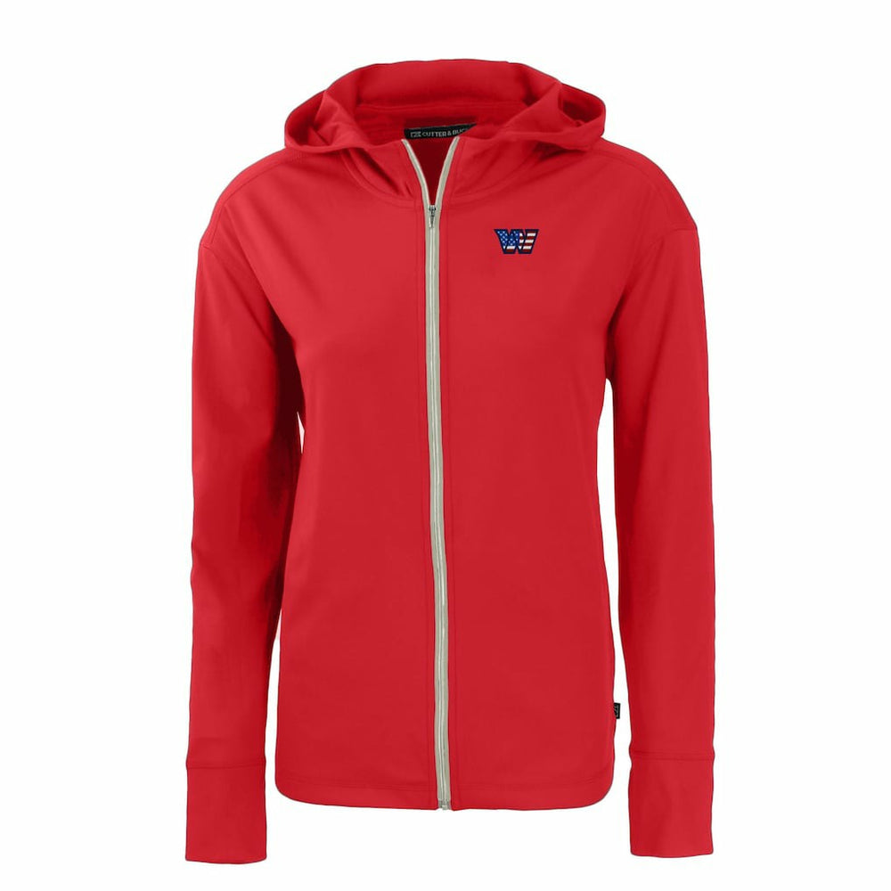 Cutter & Buck Women's Daybreak Eco Recycled Full-Zip Hoodie - Washington Commanders Hoodies