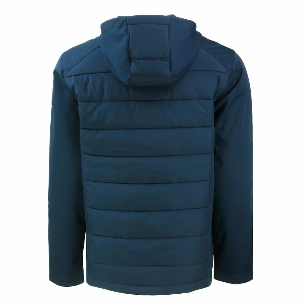 Cutter & Buck Big & Tall Americana Evoke Hybrid Eco Softshell Recycled Full-Zip Hooded Jacket - Washington Commanders Jackets
