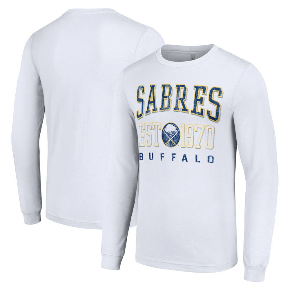 NHL Buffalo Sabres Starter Retro Graphic Long Sleeve Crew T-Shirt