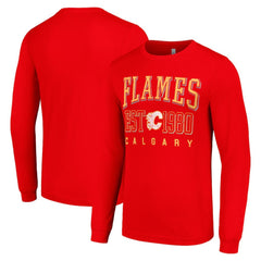 NHL Calgary Flames Starter Retro Graphic Long Sleeve Crew T-Shirt