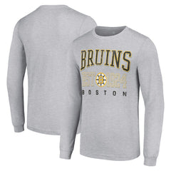 NHL Boston Bruins Starter Retro Graphic Long Sleeve Crew T-Shirt