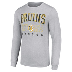 NHL Boston Bruins Starter Retro Graphic Long Sleeve Crew T-Shirt