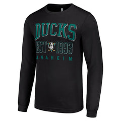 NHL Anaheim Ducks Starter Retro Graphic Long Sleeve Crew T-Shirt