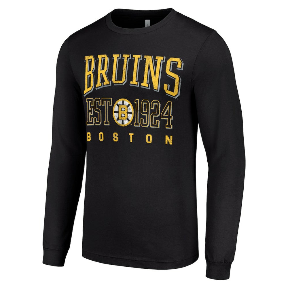 NHL Boston Bruins Starter Retro Graphic Long Sleeve Crew T-Shirt