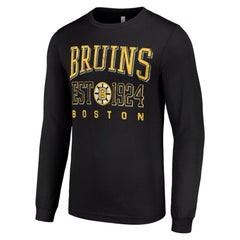 NHL Boston Bruins Starter Retro Graphic Long Sleeve Crew T-Shirt