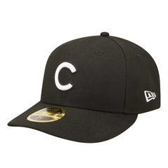Black Chicago Cubs New Era Low Profile 59FIFTY Fitted Hat