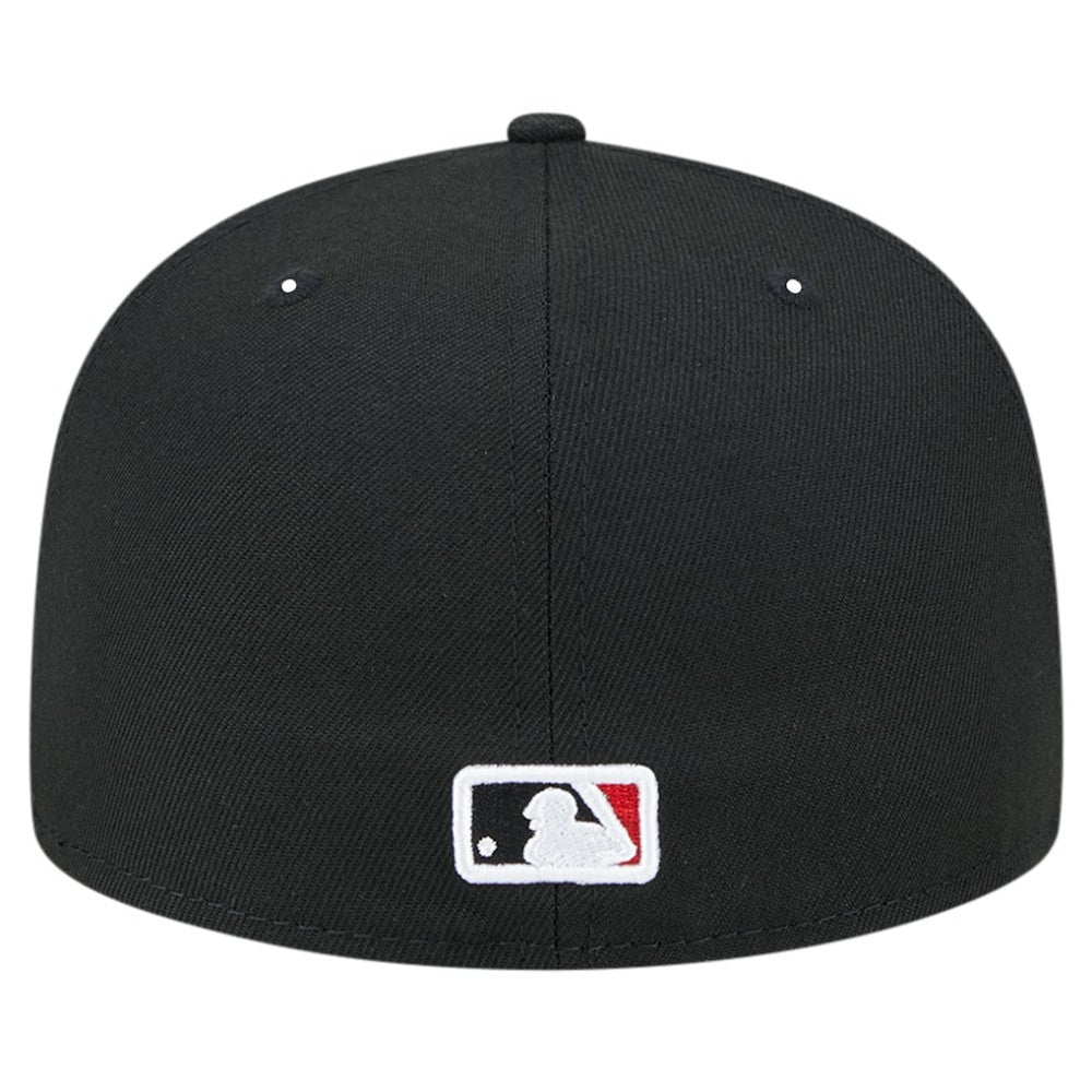 Black Washington Nationals New Era Checkered Undervisor 59FIFTY Fitted Hat