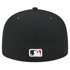 Black Washington Nationals New Era Checkered Undervisor 59FIFTY Fitted Hat