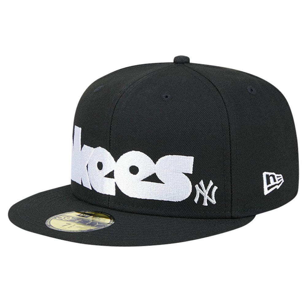 Black New York Yankees New Era Checkered Undervisor 59FIFTY Fitted Hat