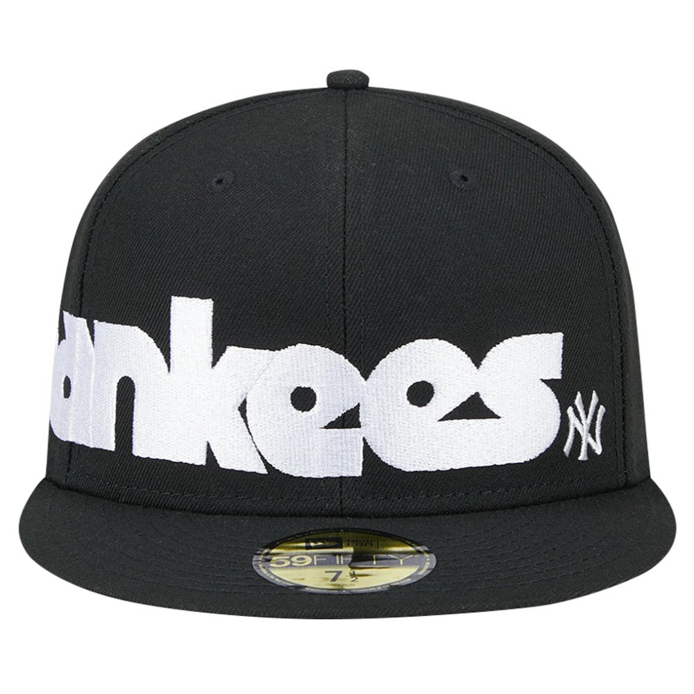 Black New York Yankees New Era Checkered Undervisor 59FIFTY Fitted Hat