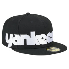 Black New York Yankees New Era Checkered Undervisor 59FIFTY Fitted Hat