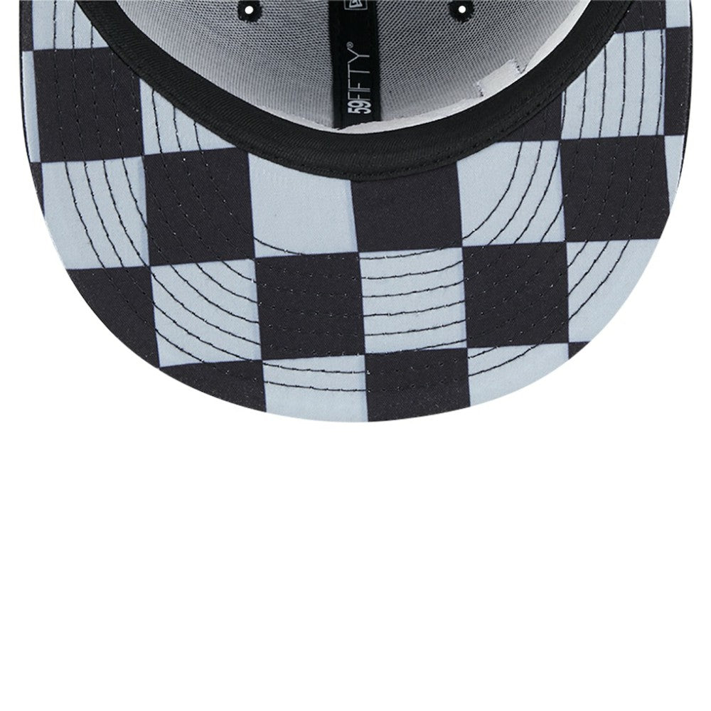 Black New York Yankees New Era Checkered Undervisor 59FIFTY Fitted Hat