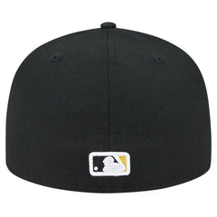 Black Pittsburgh Pirates New Era Checkered Undervisor 59FIFTY Fitted Hat