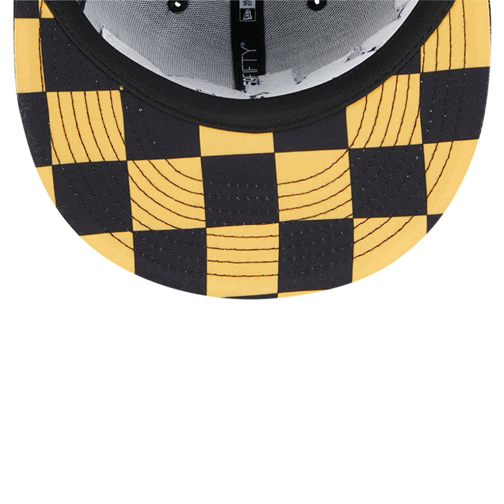 Black Pittsburgh Pirates New Era Checkered Undervisor 59FIFTY Fitted Hat