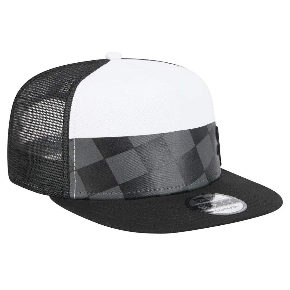 Black Chicago White Sox New Era Checkmate Trucker 9FIFTY Snapback Hat