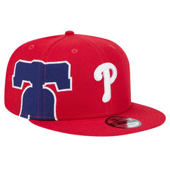 Red Philadelphia Phillies New Era Logo Strike 9FIFTY Snapback Hat