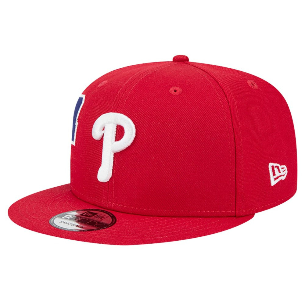 Red Philadelphia Phillies New Era Logo Strike 9FIFTY Snapback Hat
