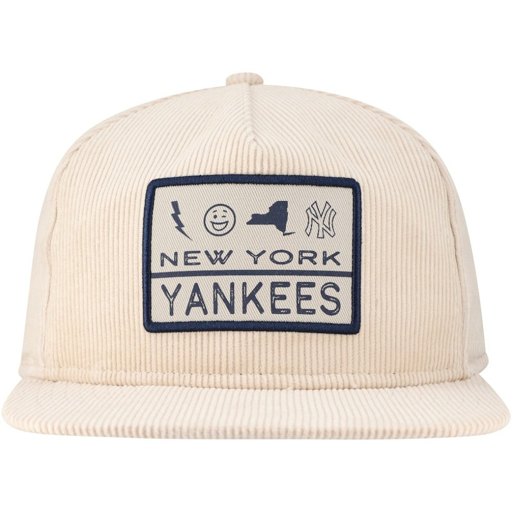 Khaki New York Yankees New Era Summer Essential Golfer Snapback Hat