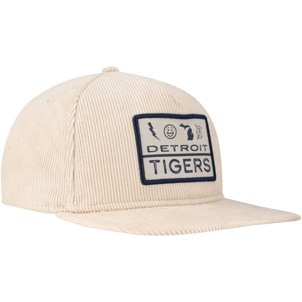 Khaki Detroit Tigers New Era Summer Essential Golfer Snapback Hat