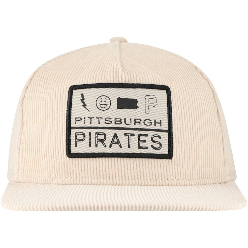 Khaki Pittsburgh Pirates New Era Summer Essential Golfer Snapback Hat