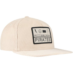 Khaki Pittsburgh Pirates New Era Summer Essential Golfer Snapback Hat