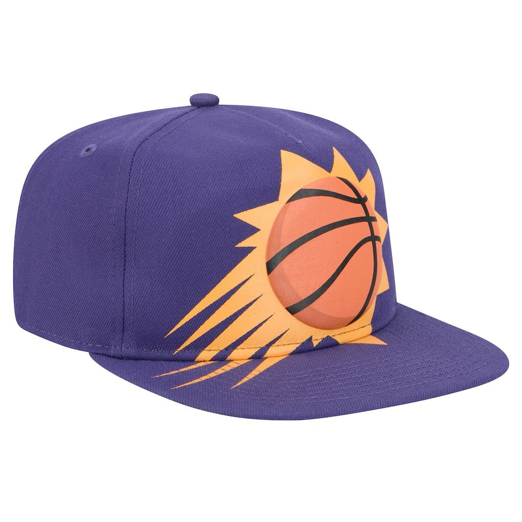 New Era Phoenix Suns Oversized Puff Print Logo Golfer Snapback Hat sale