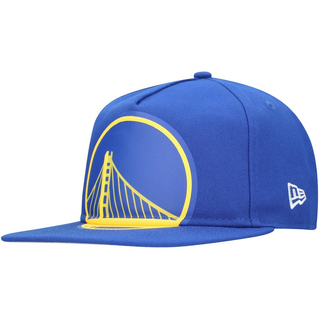 New Era Golden State Warriors Oversized Puff Print Logo Golfer Snapback Hat sale