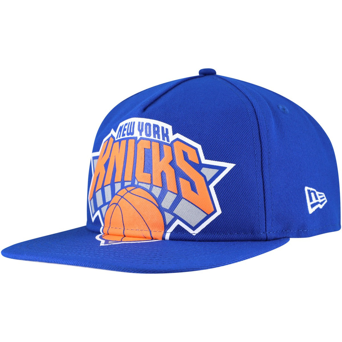 New Era New York Knicks Oversized Puff Print Logo Golfer Snapback Hat