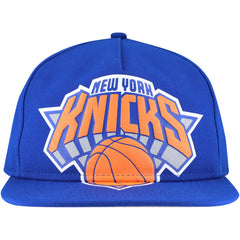New Era New York Knicks Oversized Puff Print Logo Golfer Snapback Hat