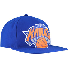 New Era New York Knicks Oversized Puff Print Logo Golfer Snapback Hat