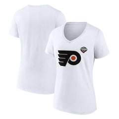 NHL Philadelphia Flyers Fanatics Women's 2024 NHL Stadium Series Logo V-Neck T-shirt