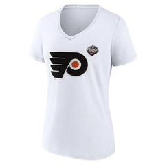 NHL Philadelphia Flyers Fanatics Women's 2024 NHL Stadium Series Logo V-Neck T-shirt