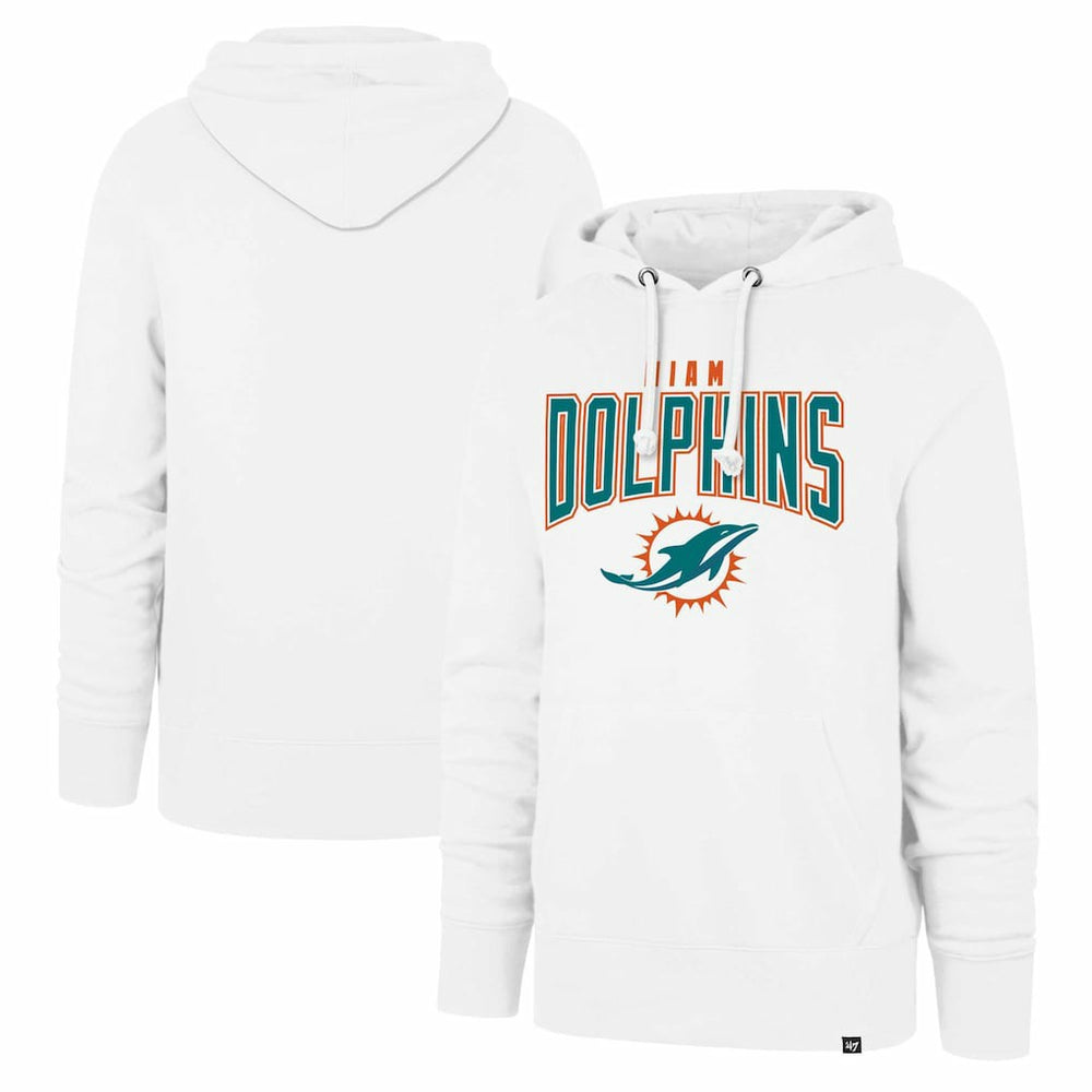 '47 Elements Arch Headline Pullover Hoodie - Miami Dolphins Hoodies