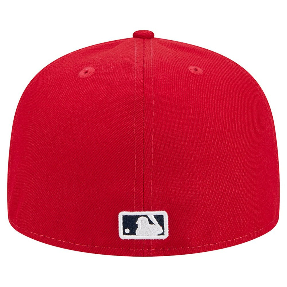 Red Washington Nationals New Era Script Sided 59FIFTY Fitted Hat