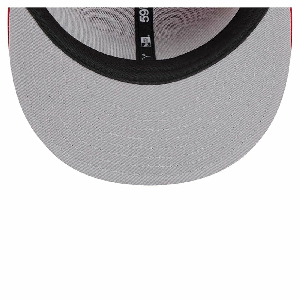 Red Washington Nationals New Era Script Sided 59FIFTY Fitted Hat