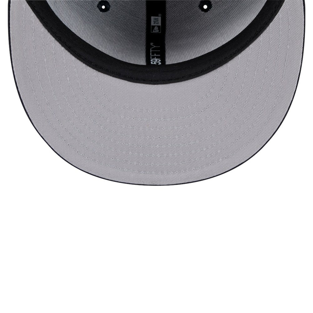 Navy Boston Red Sox New Era Script Sided 59FIFTY Fitted Hat