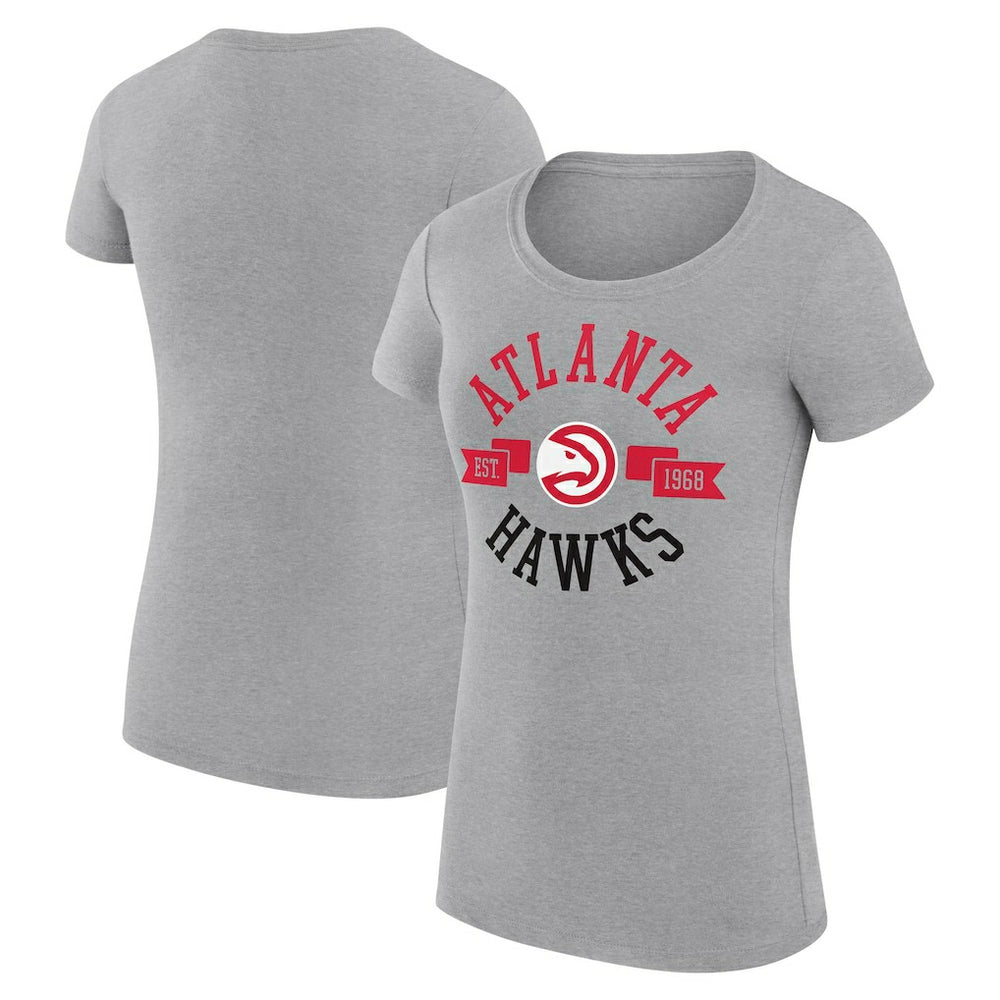 Atlanta Hawks G-III 4Her by Carl Banks Women's Super-Slim Fit Lightweight Large City Logo T-Shirt