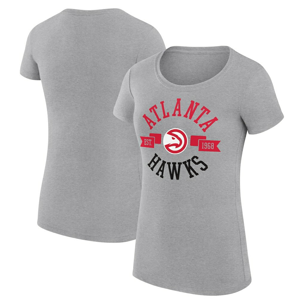 Atlanta Hawks G-III 4Her by Carl Banks Women's Super-Slim Fit Lightweight Large City Logo T-Shirt