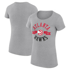 Atlanta Hawks G-III 4Her by Carl Banks Women's Super-Slim Fit Lightweight Large City Logo T-Shirt
