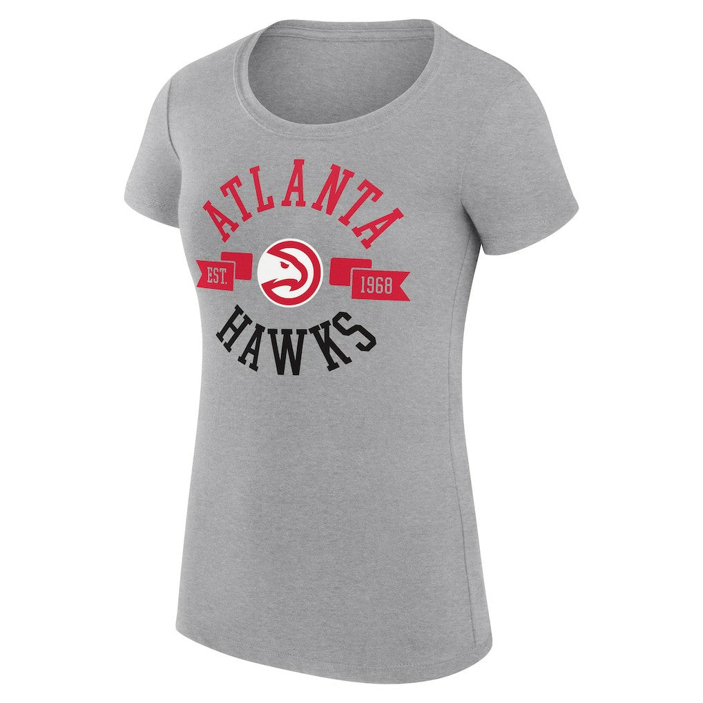 Atlanta Hawks G-III 4Her by Carl Banks Women's Super-Slim Fit Lightweight Large City Logo T-Shirt