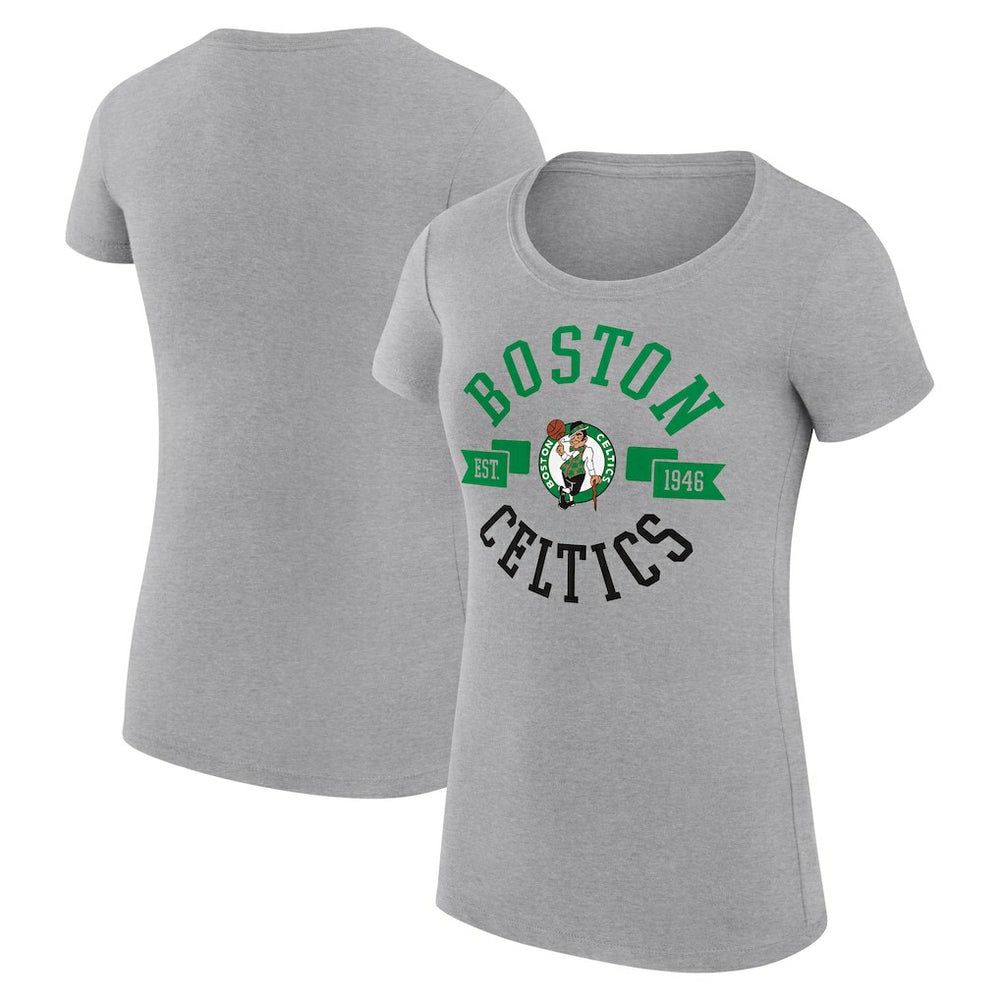 Boston Celtics G-III 4Her by Carl Banks Women's Super-Slim Fit Lightweight Large City Logo T-Shirt