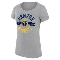 Denver Nuggets G-III 4Her by Carl Banks Women's Super-Slim Fit Lightweight Large City Logo T-Shirt sale