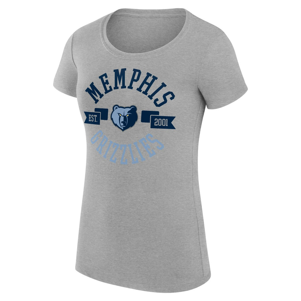 Memphis Grizzlies G-III 4Her by Carl Banks Women's Super-Slim Fit Lightweight Large City Logo T-Shirt