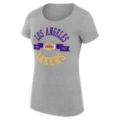 Los Angeles Lakers G-III 4Her by Carl Banks Women's Super-Slim Fit Lightweight Large City Logo T-Shirt