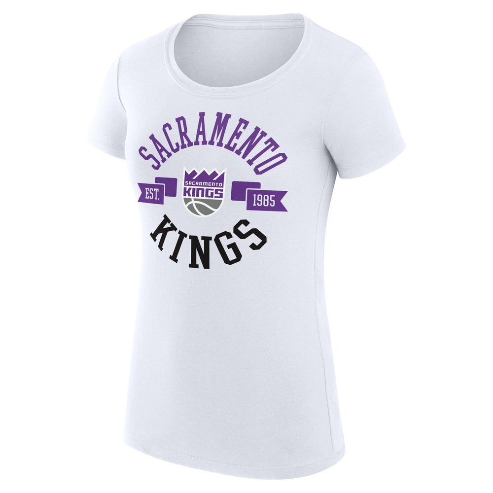 Sacramento Kings G-III 4Her by Carl Banks Women's Super-Slim Fit Lightweight Large City Logo T-Shirt