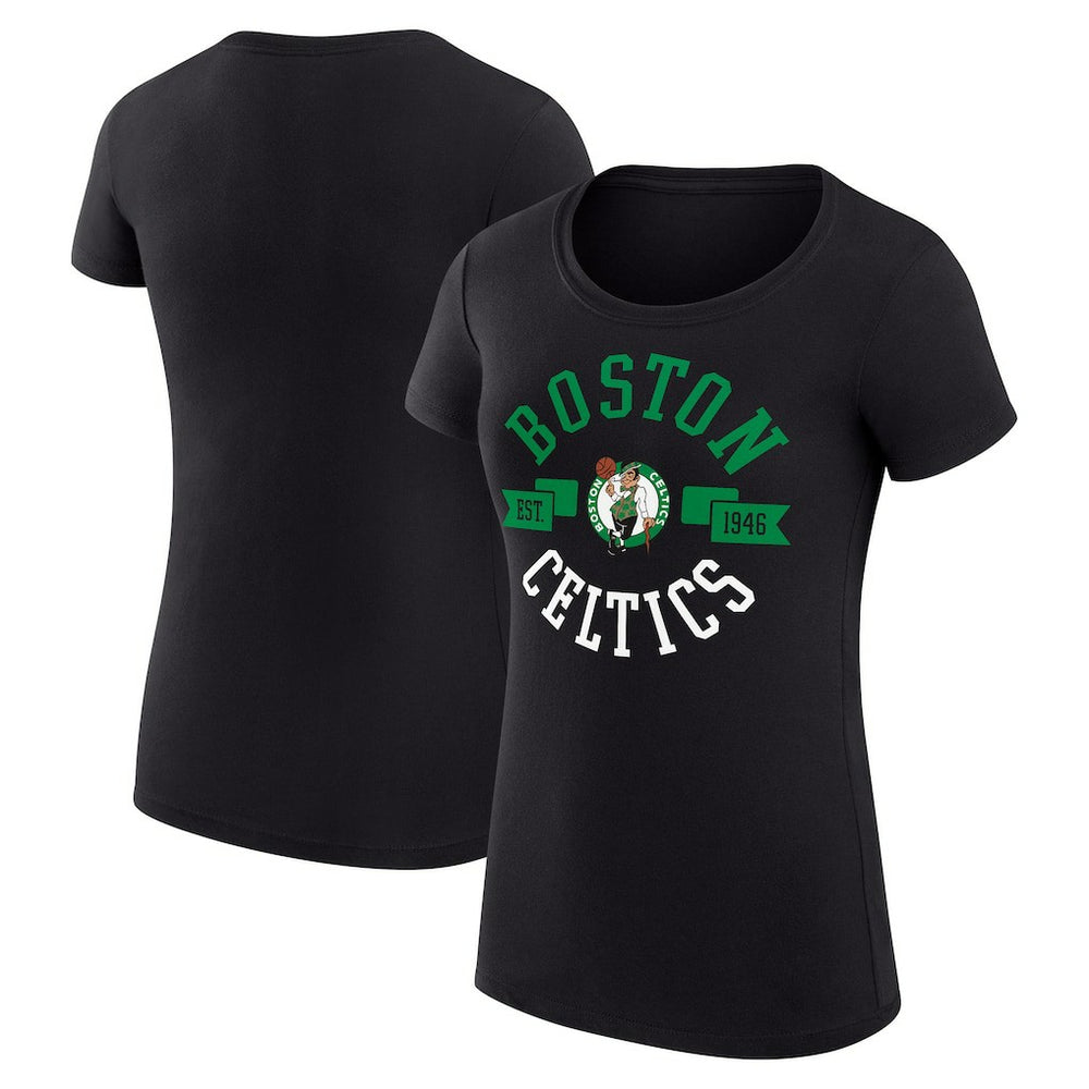 Boston Celtics G-III 4Her by Carl Banks Women's Super-Slim Fit Lightweight Large City Logo T-Shirt